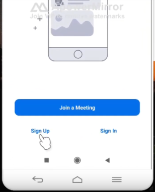 Menggunakan Zoom dengan handphone