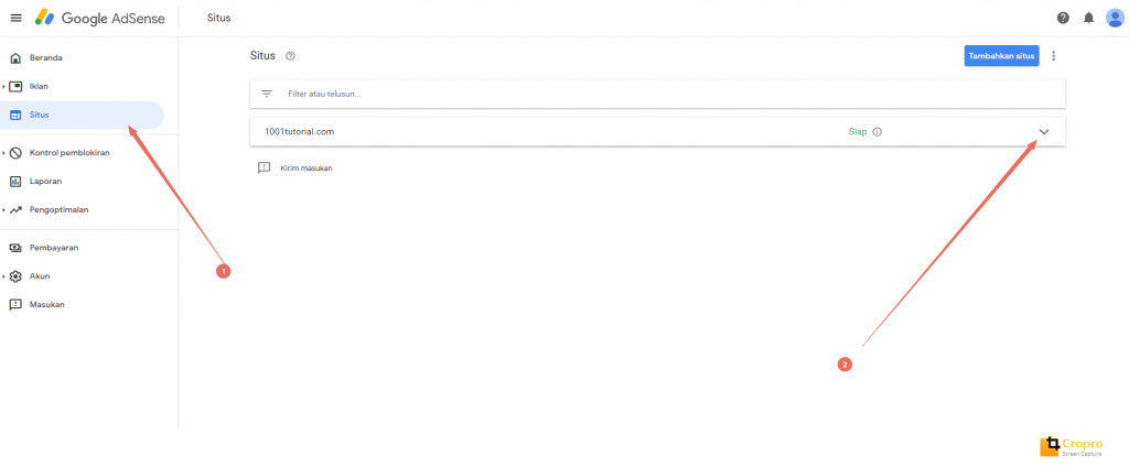 menambahkan subdomain di google adsense