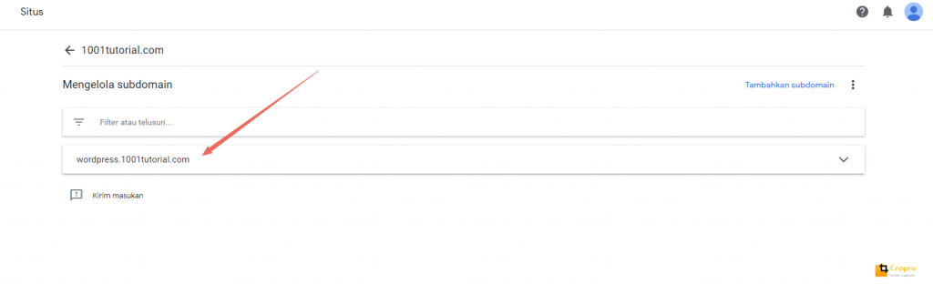 menambahkan subdomain di google adsense