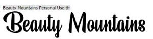 Download font Beauty Mountains