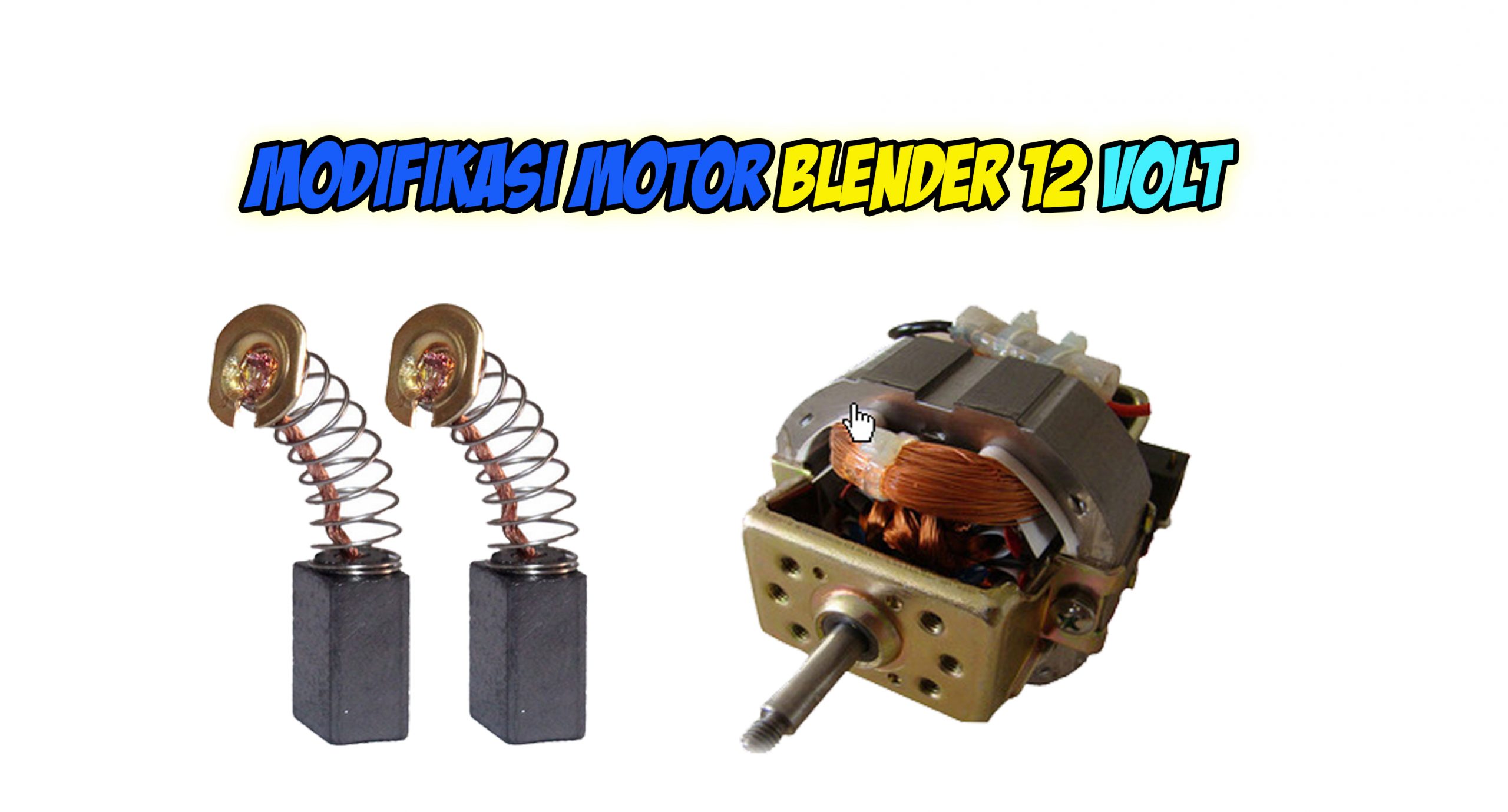Modifikasi Motor Blender pakai baterai aki 12 Volt Tanpa Inverter PSW